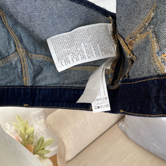 ZARA Dark Blue Denim Vest SIZE M - Picture 8 of 10